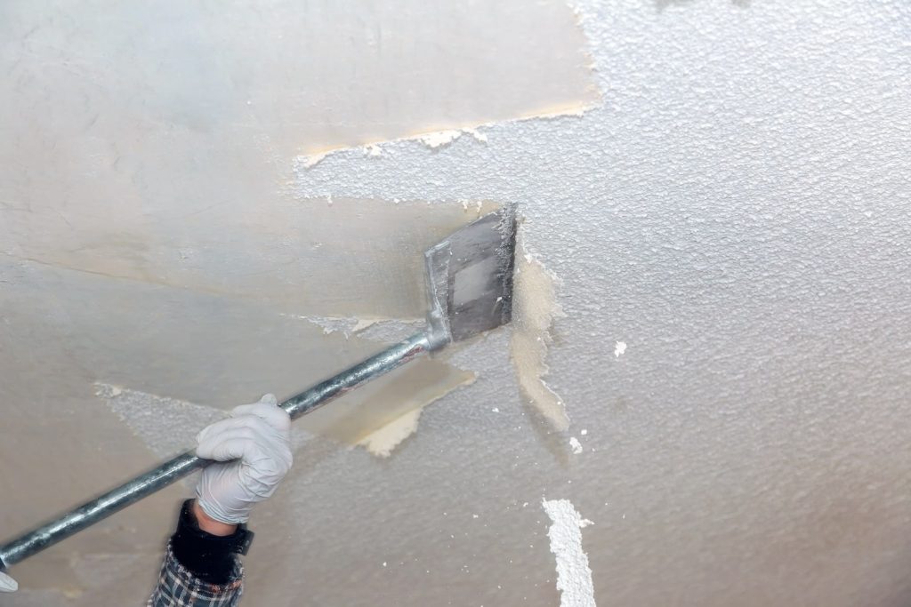 Always get a professional asbestos remediation specialist to handle your asbestos-positive ceilings.